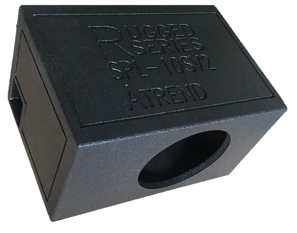 SPL-10SV2 - 10" SPL Max Power Single Vented Enclosure - Tuff Coat Sprayliner Finish