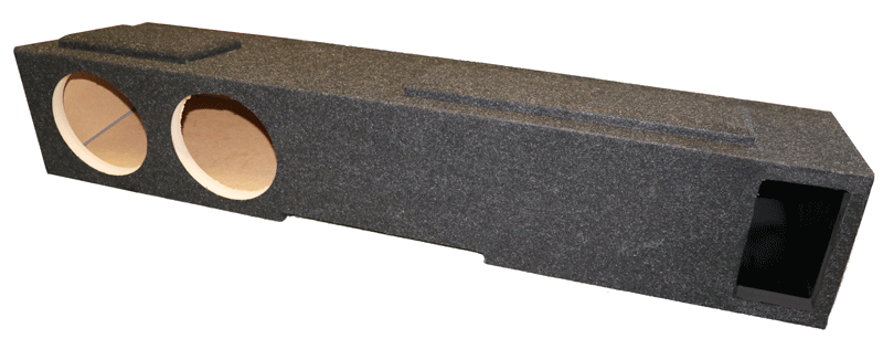 U-8CPDV-Dual Vented 8" Carpeted Universal:  GM Crew Cab - 07-23 with 1" Front Baffle